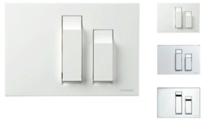 VIVO przycisk dwudzielny biały 